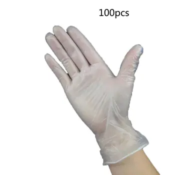 

100 pcs food grade disposable gloves anti-static PVC gloves for food cleaning cooking restaurant kitchen accessories