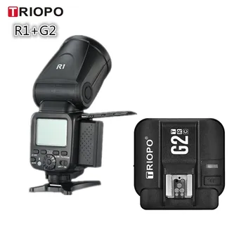 

Triopo R1 Camera Flash Speedlite 2.4G X Wireless TTL HSS Round Head Speedlight Flash With G2 Trigger for Canon Nikon VS V1C