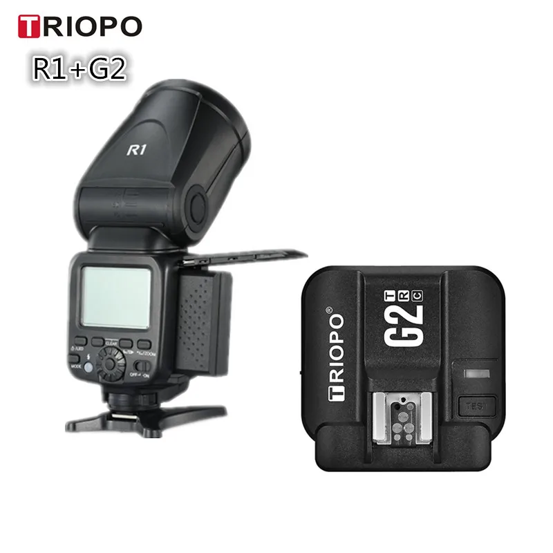 Triopo R1 Кольцевая вспышка Speedlite 2 4G X Беспроводная TTL HSS круглая головка с G2 триггером