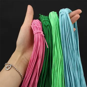 

5 Meters 1.5mm Eco-Friendly Round Rubber Elastic Cord Stretch Elastic Rope Jewelry Bracelets Making Garment Tag DIY Accessories