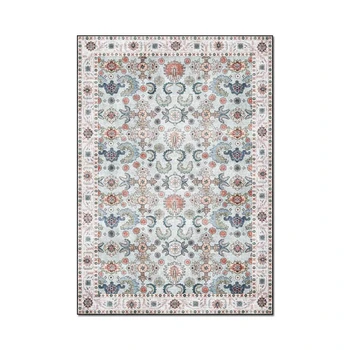 

Nordic Style Carpet and Rug For Living Room Bedroom Study Room Non-Slip Floor Mat Persian Florals Pattern Kitchen Hallway Carpet