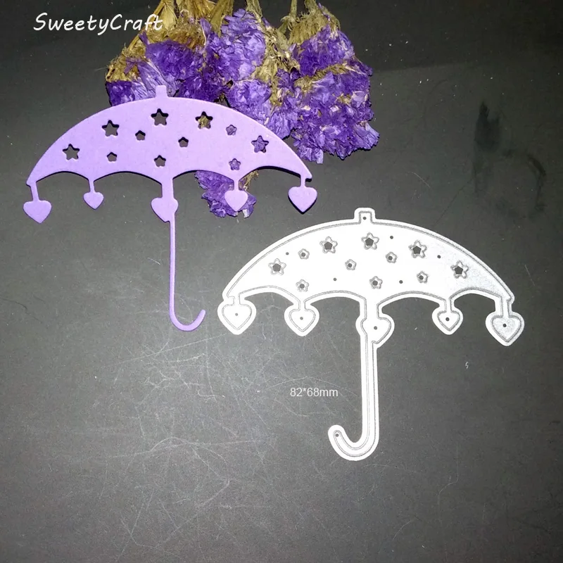 

Cutting Dies 2019 New Umbrella Heart die cuts for card making Christmas metal dies scrapbooking Stencils Stamps Paper Craft DIY