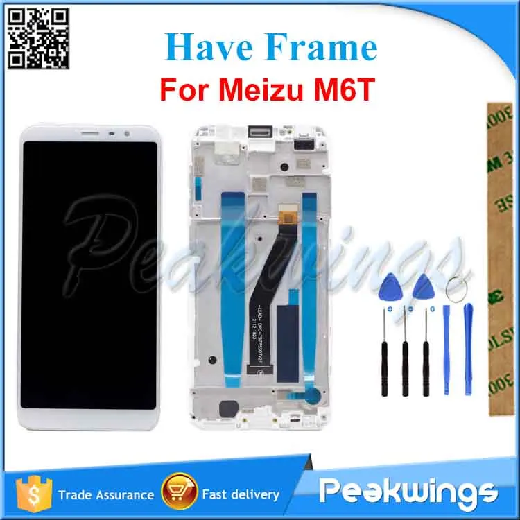 

100% Tested LCD Screen For Meizu M6T LCD Display With Touch Screen Assembly With Frame