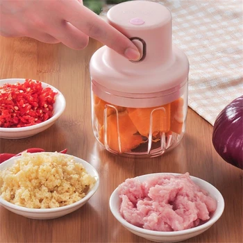 

100ml 250ml Waterproof Capsule Cutter Food Processor Blenders Mixers Grinder Chopper USB Rechargeable Garlic Press Masher