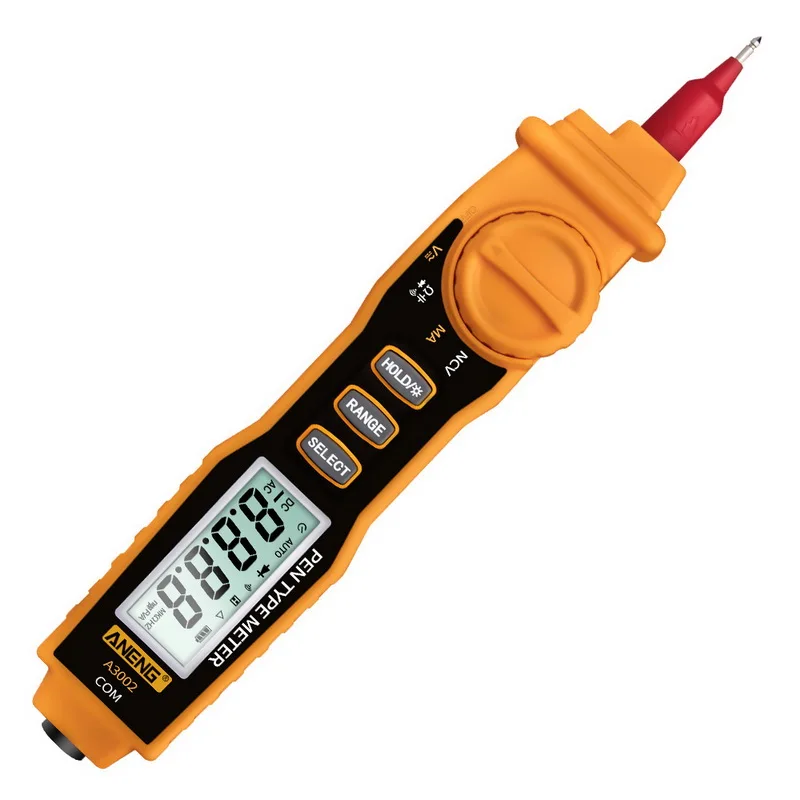 A3002 Digital Multimeter Pen Type 4000 Counts with Non Contact AC/DC Voltage Resistance Diode Continuity Tester Tool