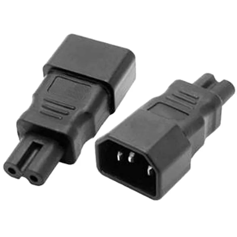 

Черный IEC320 UPS PDU C14 штекер на C7 гнездо адаптер питания штекер для настольного компьютера Розетка для преобразования медь 110 А 250-в