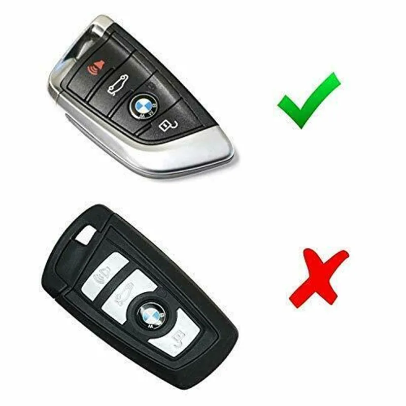 Углеродное волокно силиконовые ключи Fob чехол для BMW X1 X5 X6 X7 5 530i 535i 340i 550i M550i 7 серия