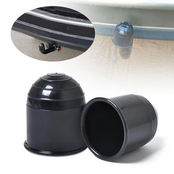 

1 Pcs 50mm Car Towbar Towball Black Cap Tow Ball Towing Protective Cover For RV Truck Camper 2.4x2.4x2.6 Inch Car Accessories