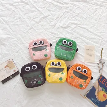 

Korean-style CHILDREN'S Bag 2020 New Style Men and Women Child Crossbody Bag Casual Cool Frog Square Sling Bag