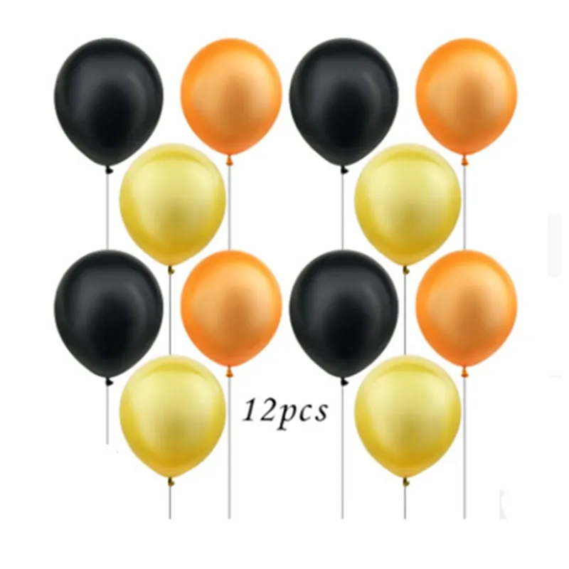 12pcs balloon Строительные грузовики на день рождения одноразовые столовые приборы набор тарелок соломенные буквы Трактор Автомобиль Баннер Дети Мальчики вечерние принадлежности - Цвет: 12pcs balloon