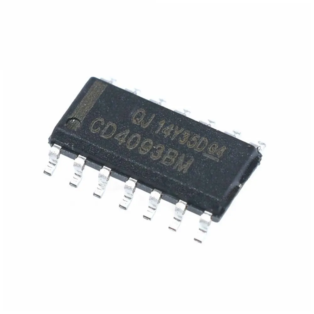 

100pcs/lot CD4093BM HCF4093 HEF4093BT SOP-14 CD4093 Quadruple 2-input NAND Schmitt trigger IC