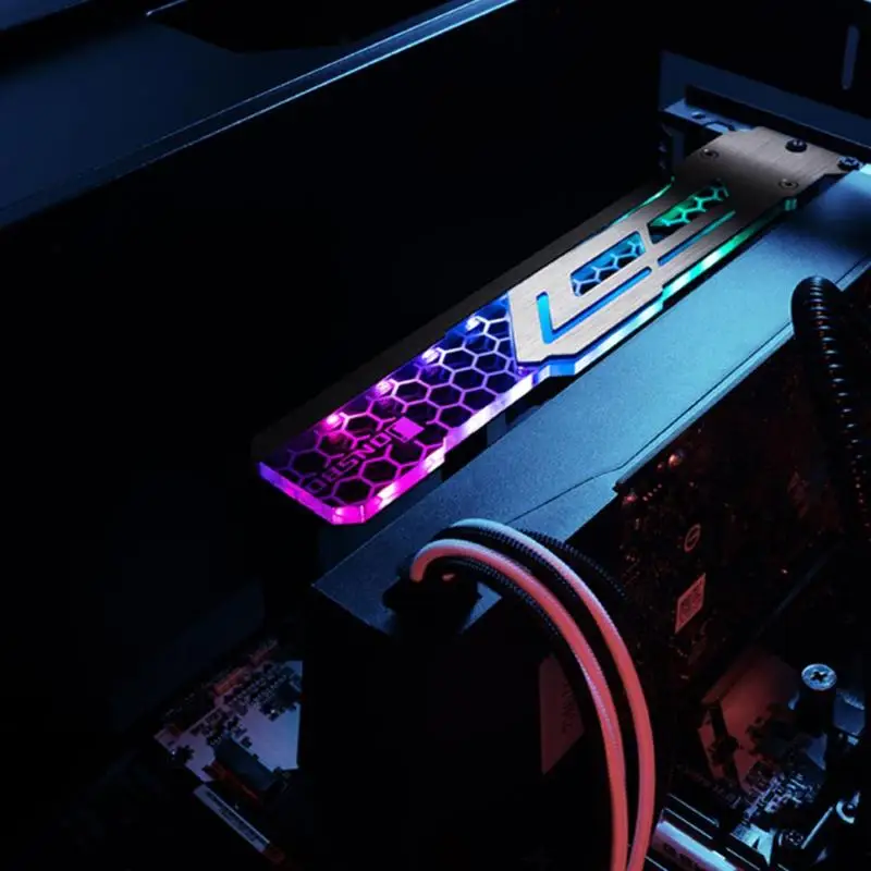 Jonsbo V3 ARGB/RGB подставка для видеокарты Поддержка рамы шасси светодиодный держатель Кронштейн для 3 Pin 5V ARGB материнская плата 1 шт