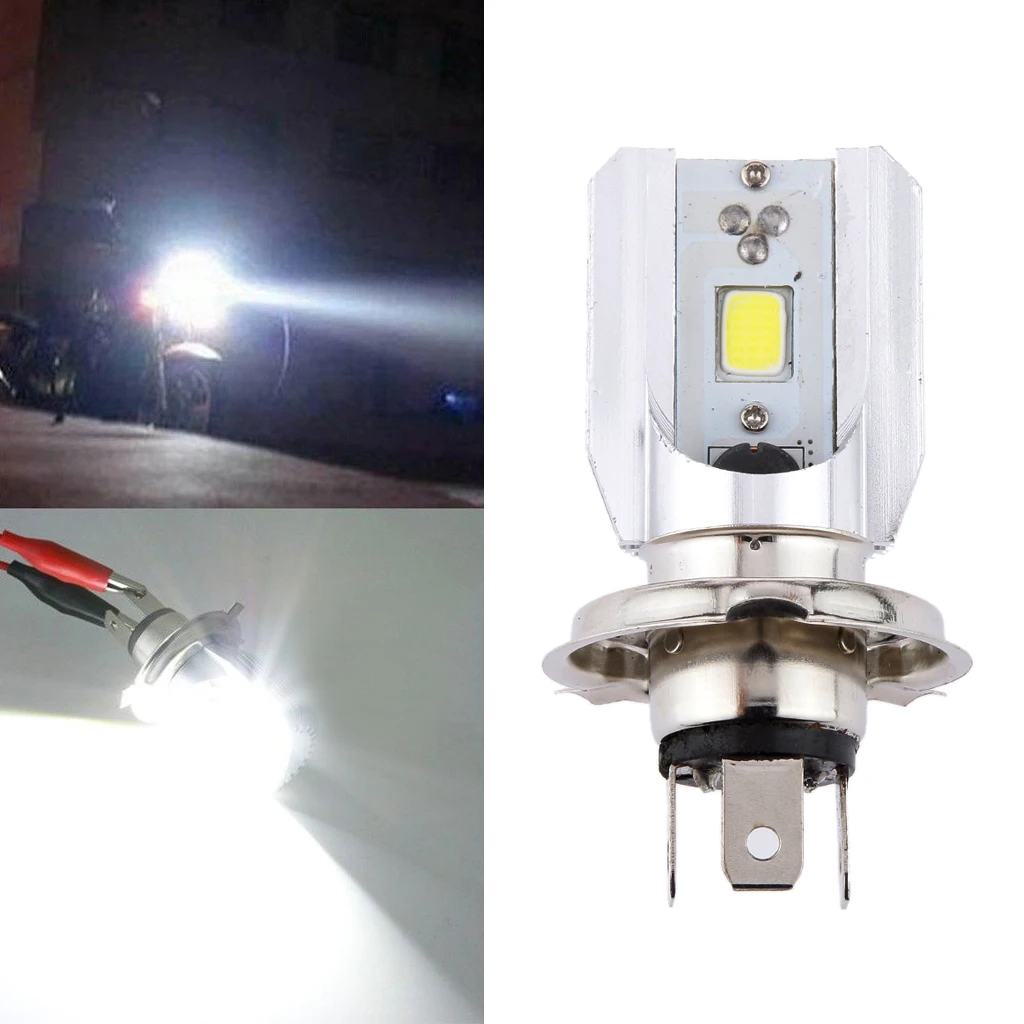 1 Pcs Universal H4 20W White LED Motorcycle Headlight DC 6-36V Indicator Lighting 6000-6500K |