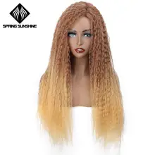 Парики из искусственных волос без шапочки-основы кудрявые черный парик из натуральных волос карнавальные вечерние парики