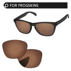 Медь коричневый Поляризованные замена оптические стёкла для Frogskins Солнцезащитные очки женщин рамки 100% UVA и UVB защиты