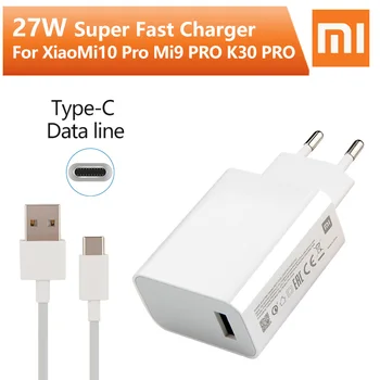 

Xiaomi Original 27W 4.0 Turbo Fast Charge Adapter Type-C For Xiaomi For MI 10 PRO MI 9 PRO Redmi Note 8 K20 K30 PRO MIX 3 MAX 3