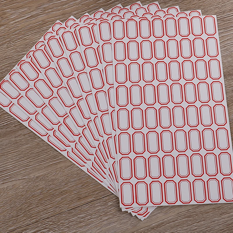 

10sheets/pack Stationery Label/Sticker White Label Labels Sticker Labels Paper Sealing Stickers Packaging For Jewelry/Box