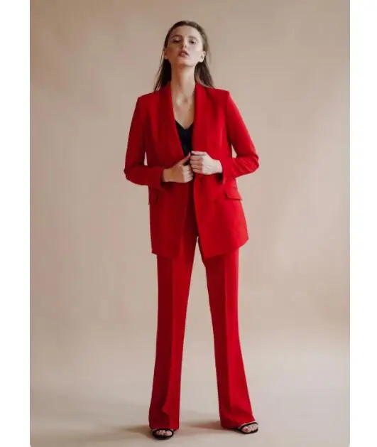 Business Blazers Suits for Women, Elegant Shawl Blazers, Slim Pants, Pantsuits, OL Black Clothing Set