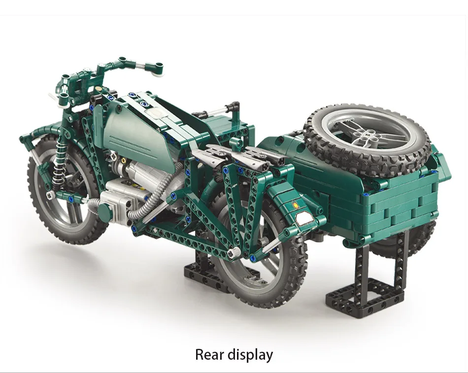 Blocos de Construção Brinquedos para Crianças Cada Motocicletas Cidade Técnica Militar Alemão Ww2 Guerra Controle Remoto Carro Tijolos 629 Pçs rc 16 Cheap Blocos