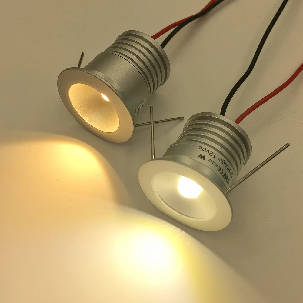 1W 12V Mini Focos Led Spotlight 25mm Recessed Ceiling Downlight IP65 Spot Light Indoor Corridor Stair Gazebo Kitchen Lighting led downlight led spotlight