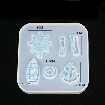 

Anchor Rudder Shapes Silicone Mold Crystal Epoxy UV Resin Plastic Manual Container Glossy Polished