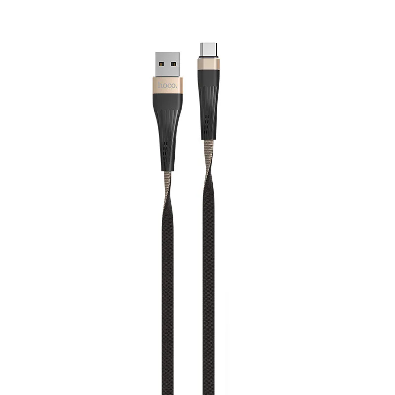 HOCO U39 24 шт./лот 1,2 м нейлоновый Прочный USB кабель для iPhone type-C кабель Micro кабель для samsung USB C провод зарядного устройства - Цвет: gold for Type C