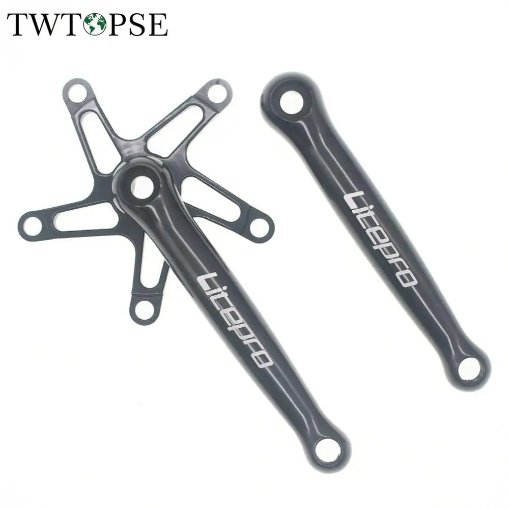 

TWTOPSE Aluminum Alloy Bicycle Bike Square Crank For Brompton Folding Bike Cycling AL7075 T6 Crank Set BCD 130mm CNC For 3SIXTY