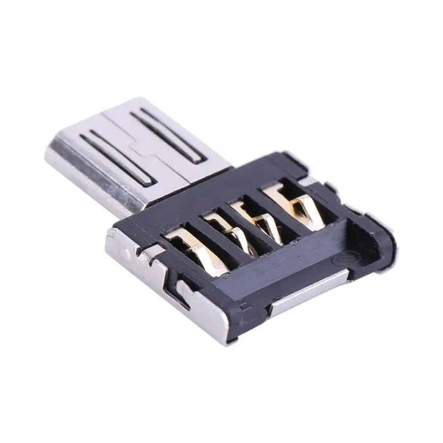 Мини микро USB мужчина к USB Женский флэш-накопитель черный OTG адаптер конвертер для samsung/htc