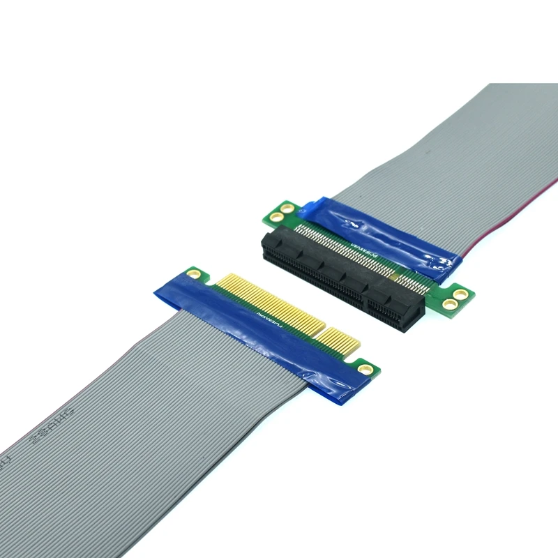 Cabo de Extensão Pcie Pci e 8x Express x8 Riser Cabos Adaptador Conector Conversor Cabo Flat - Imagem 2