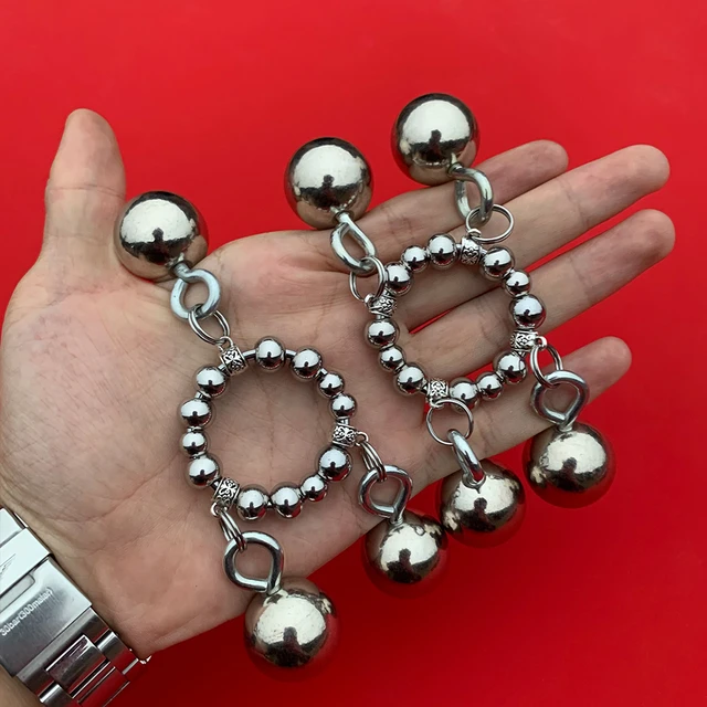 Wibrator Ball Stretcher Heavy Dute Metal Pendant Cock Ring Penis weights  Erection Enlarger Extender dick sex toys stainless ball - AliExpress