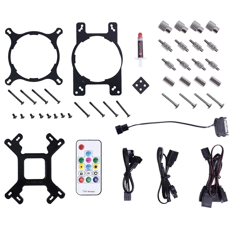 ID-kühlung PINKFLOW 240 Rosa Symphonie ARGB licht wirkung integrierte wasser-gekühlt CPU kühler