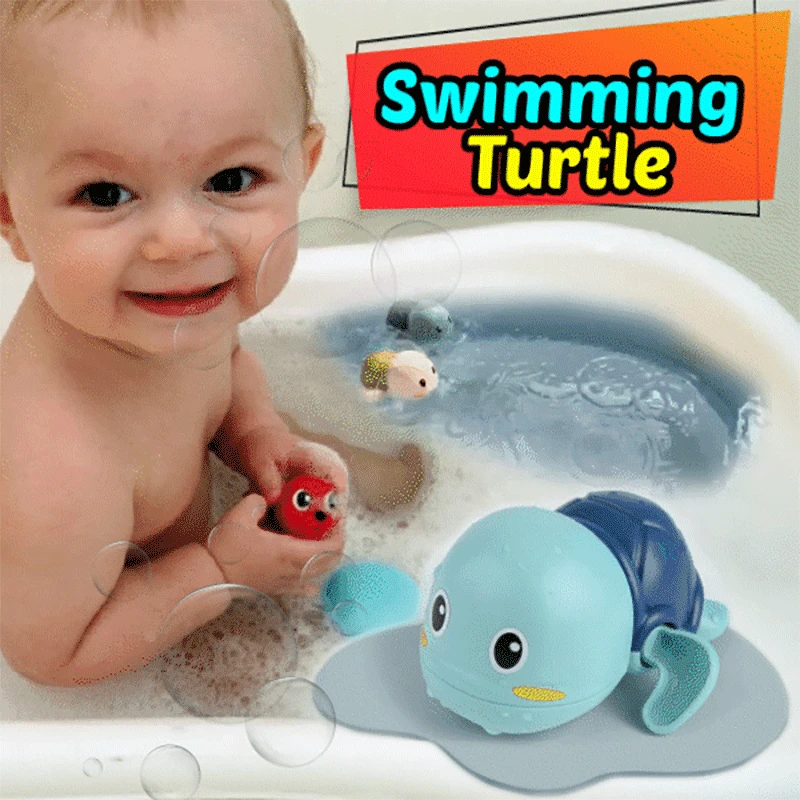 

Cute Cartoon Animal Tortoise Classic Baby Water Toy Infant Swim Turtle Wound-up Chain Clockwork Kids Beach Bath Toys
