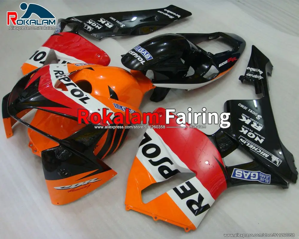 

ABS Пластик комплект для Honda CBR600 RR F5 2005 CBR 600RR F 5 2006 CBR600 RR 05 06 мотоцикл разноцветный обтекатель (литья под давлением)