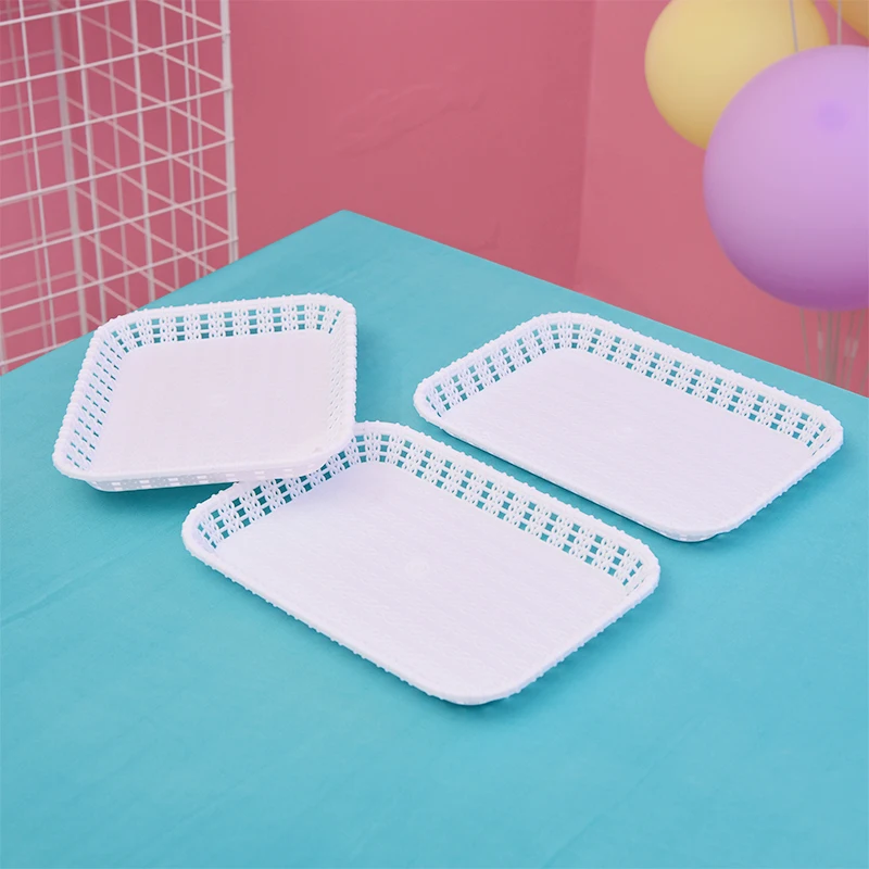 3 pcs small plate 3 ярусная пищевая пластиковая фруктовая десертная тарелка, подставка для торта, декор для свадьбы, дня рождения, макарон, 2 ярусные тарелки - Цвет: 3 pcs small plate