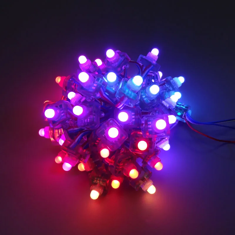50 шт./лот DC5V WS2811IC T1515 квадратный полноцветный рассеянный RGB светодиодный модуль IP68