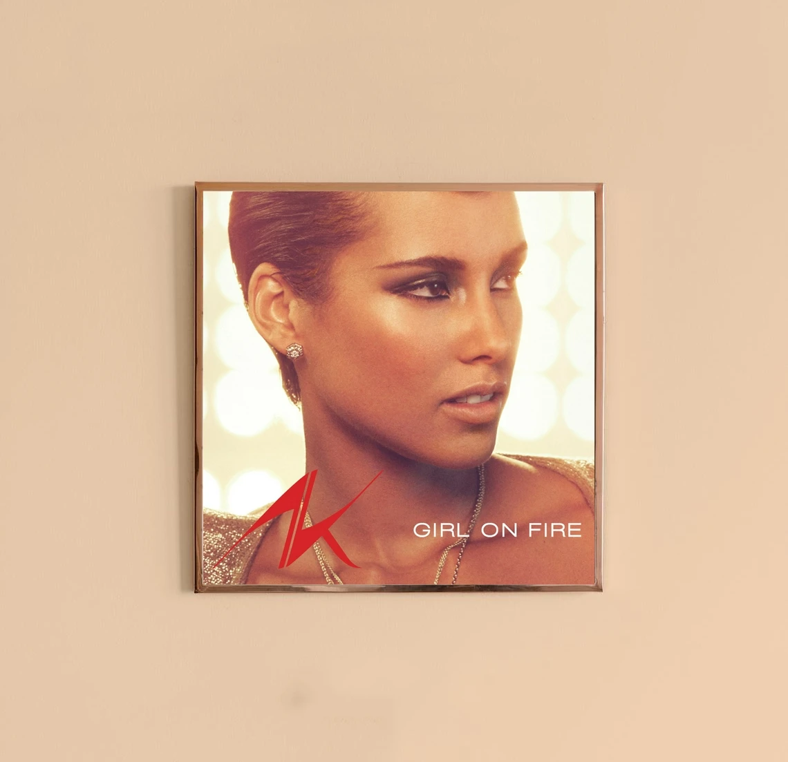 Alicia Keys-девушка на огне музыкальный альбом Обложка Холст плакат домашняя