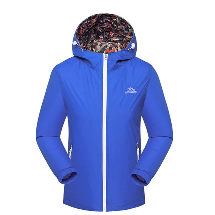 Коллекция лето-весна, женское дышащее спортивное пальто на открытом воздухе, тонизирующий светильник, походная куртка, Солнцезащитная одежда для кожи - Цвет: Blue Men