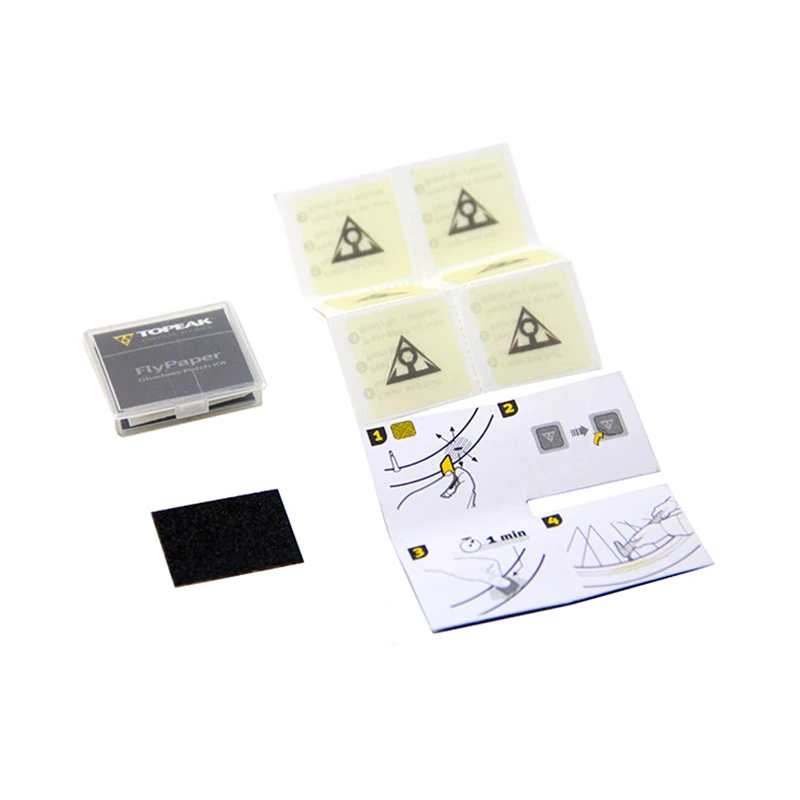 Topeak TGP01 заплатка для шин инструменты ремонта FlyPaper безклеевой патч комплект