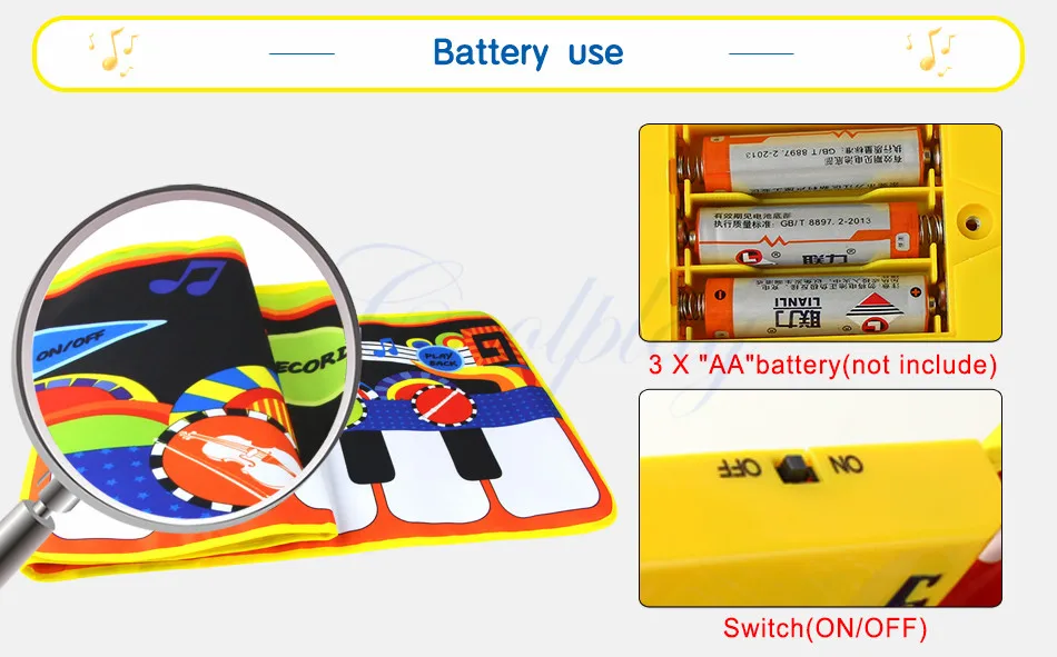 110x36 см детские коврики для фортепиано, музыкальные ковры, Детские сенсорные игровые коврики, музыкальный инструмент, звуковое одеяло, коврик, игрушки, рождественский подарок
