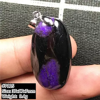 

Top Natural Royal Purple Sugilite Pendant Jewelry For Women Lady Man Crystal 37x17x7mm Beads Silver South Africa Stone AAAAA