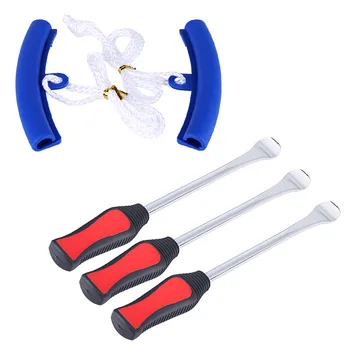 

Motorcycle Wheel Changing Tire Lever Tool Spoons And Blue Tires Iron Rim Protectors For Many Motorcycles And Bikes Tire
