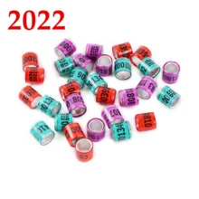 2022 разноцветные кольца для голубей с надписью, Качественные прочные кольца для птиц, гоночные кольца для голубей, тренировочный инструмент для птиц, 100 шт. 2022 разноцветные кольца для голубей с надписью, Качественные прочные кольца для птиц, гоночные кольца для голубей, тренировочный инструмент для птиц, 100 шт.