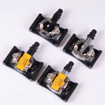 

1pair Self Locking Pedal Cleats Flat Adapters with Reflector for SM-PD22 M520 M540 M780 Pedals Accessories