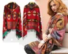 Ethnic Multifunction Bohemian Shawl Scarf Tribal Fringe Hoodies Striped Cardigans Blankets Cape Shawl Poncho with Tassel ► Photo 2/6