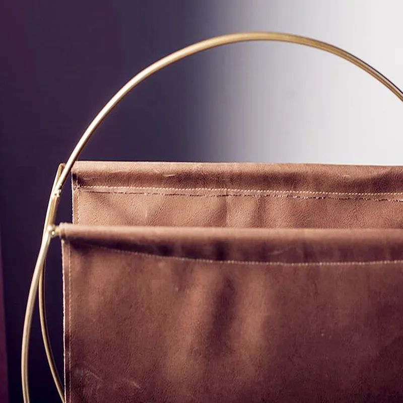 Роскошный светильник в скандинавском стиле современный металлический кожаный