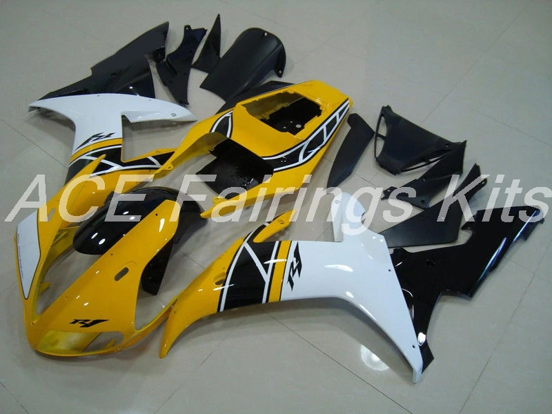 Горячая Распродажа, YZF1000 R1 02 03 полный комплект для Yamaha Yzf R1 2002 2003 спортивный мотоциклетный кузов Обтекатели(литье под давлением) желтый