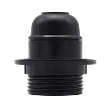 Ппа Пластик V De Сертификация E26 E27 цоколь Эдисона черно-белого цвета с лампа с узором держатель 250V 4A легкий корпус наполовину зуб лампы