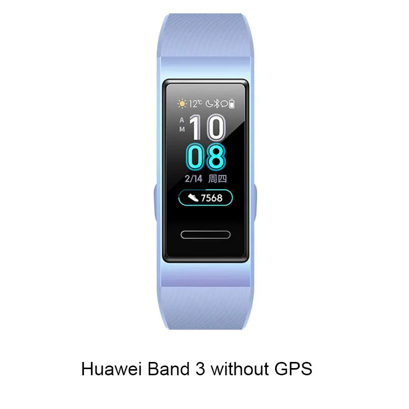 Браслет huawei Band 3, умный браслет, шагомер, фитнес, пульсометр, трекер активности, водонепроницаемый, Bluetooth, спортивный, банда - Цвет: Huawei Band 3 Blue