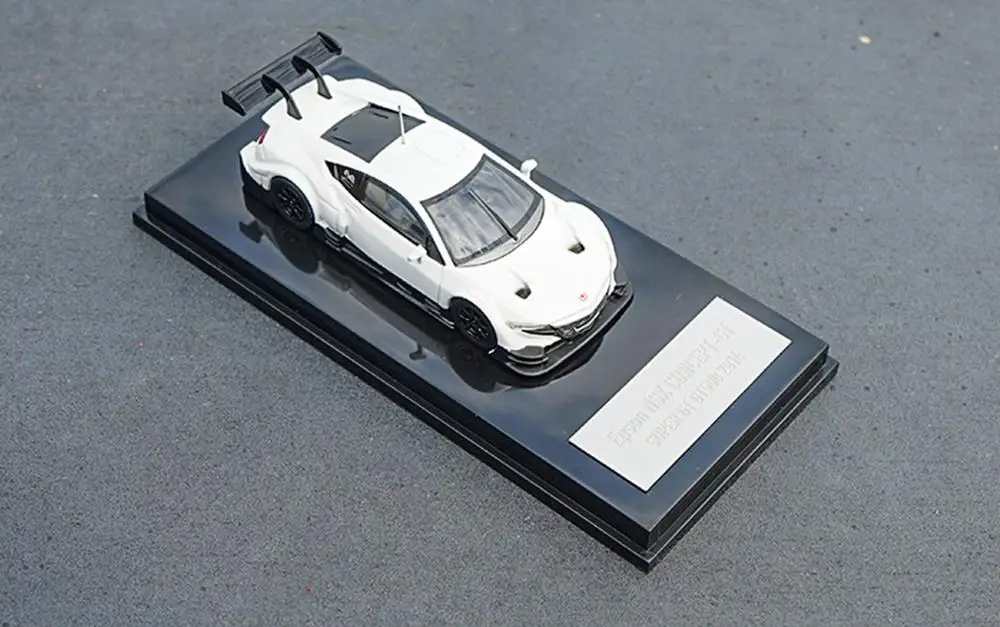 1/64 Honda NSX CONCEPT-GT GT500 Гоночная машина белая литая модель автомобиля коллекционная игрушка