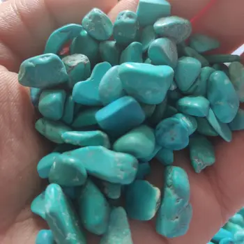 

100g Turquoise Gravel Bulk Turquoise Green Crushed Crystal Fish Tank Flower Pot Feng Shui Crystals